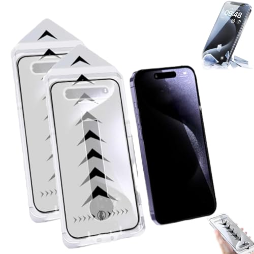 Generisch Evotech Silk Screen Dust-free Room Tempered Film, Stof- En Bubbelvrije Screen Protector - for iPhone, for iPhone16/15/14/13/12/11Pro Max (2pcs Privacy,for iPhone 14Pro)