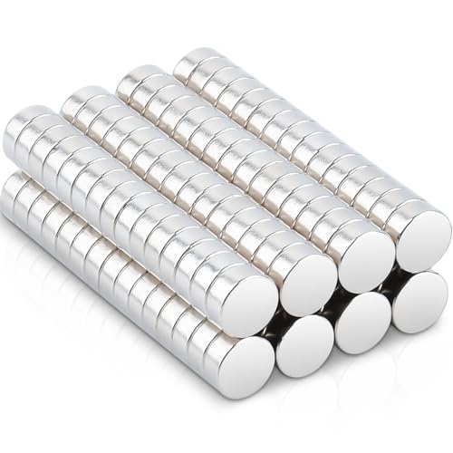 FPMYB 120 Stück Neodym Magnete Magnete Stark 5x2mm, Magnete Stark Magnete Klein Rund Mini Magnete für Magnettafel, Kühlschrank, Whiteboard, Fotos, Pinnwand, Büro