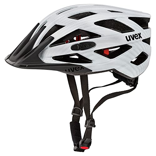 uvex i-vo cc - leichter Allround-Helm für Damen und Herren - individuelle Größenanpassung - erweiterbar mit LED-Licht - white carbon look matt - 52-57 cm