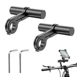 Fahrrad Lenker Extender, 2 Pcs Aluminiumlegierung Fahrrad Lenker Verlängerung Halterung, Lenker Erweiterung Für Tacho Mountainbike Taschenlampe GPS