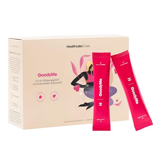 Health Labs Care GoodyMe Ballaststoffe Mix für ein Sättigungsgefühl, Unterdrückt den Appetit, 7g Ballaststoffen pro Beutel, Kalorienarmer Snack, Hilfe beim Abnehmen, 30 Tütchen