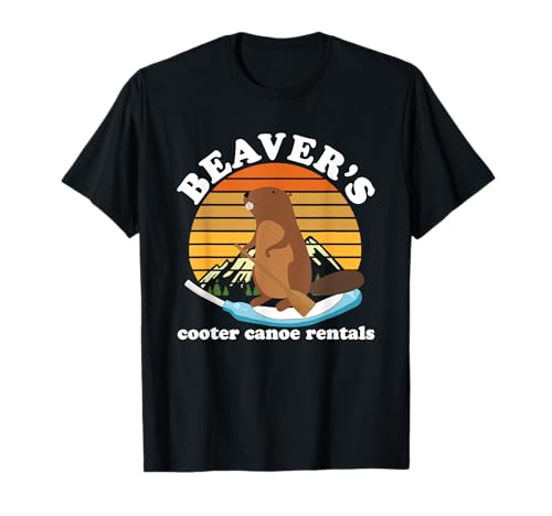 Biber's Cooter Kanuverleih Vintage Design T-Shirt