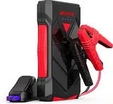 NEXPOW Starthilfe Powerbank, Auto starthilfe für bis zu 7L Gas oder 5,5L Diesel, 12V Starter powerbank mit USB Schnellladung, Supersafe Auto Batterie Booster mit eingebautem LED Licht