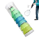 Shuttle-Set im Freien – 6 Stück Badminton Birdiess wasserdicht | im Freien im schweren Service, professionelles Shuttle für Badminton, geeignet für junge Spieler