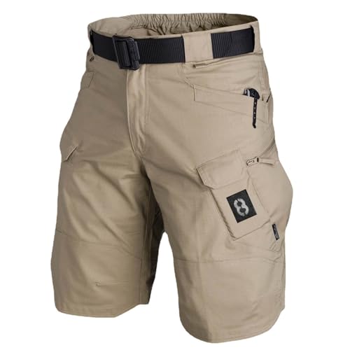MOKBAY Arbeitshosen Männer Kurz Baggy mit Taschen Cargo Offerta Lampo Del Giorno Große Größen Latzhose Fitness Gym Arbeitshosen Schwarz Herren Bermuda Cargoshorts Sommer Kurze Hose Herren Sommer XL