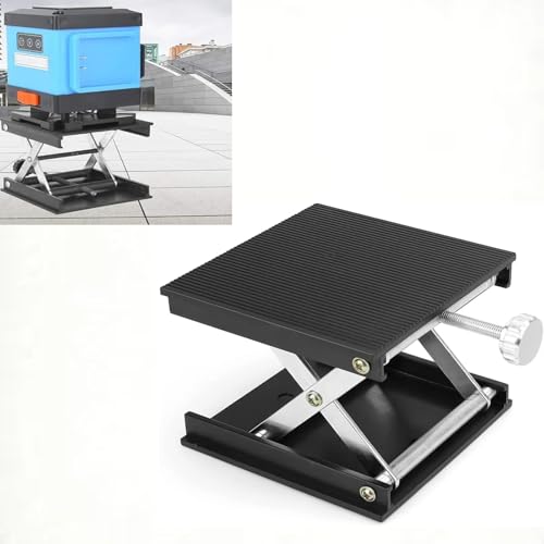 Mini Labor Hebebühne,Tischhebebühne,Hebeplattform Verstellbar Hebebühne, Wissenschaftlicher Laborständer Edelstahl Hebebühne für Ebenes Labor,Laborprodukte(Höhenbereich 2,5 cm bis 9 cm)90X 90 MM