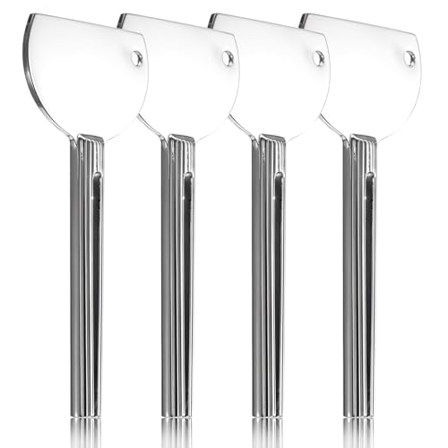 JIYIN 4 Stück Tubenquetscher, Sliber Metall Zahnpasta Squeezer Edelstahl Tubenausdrücker Zahnpasta Quetscher Zahnpasta Tubenpresse für Reinigungsmilch Schuhcreme Haarfärbemittel Pigmente
