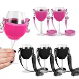 Suitedget 6 Stück Weinglashalter Weinhalter Gläserhalter Weinglas Halterung Weinglashalter Wand Wine Glass Holder Geeignet für （Kleiner dimensionierte Weingläser）