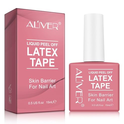 P-Beauty Nagelhautschutz 15ml Latex Peel off Liquid Tape, für perfekte Maniküre | schnelltrocknendes Flüssigband | Nagehaut Schutz vor Nagellack | Hautschutz für Nail Art Design | Latexband für Nägel