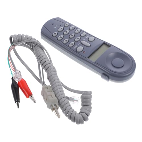 Warmhm 1Satz Telefonkabeltester Netzwerkkabeltester mit Robustem Design Einfach zu Bedienen Langlebig Zuverlässig für Telefondienste Netzwerkinstallationen