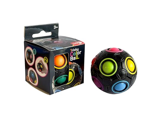 Noris 606132082 Tricky Color Ball, das Geschicklichkeitsspiel, für Kinder ab 6 Jahren, bunt