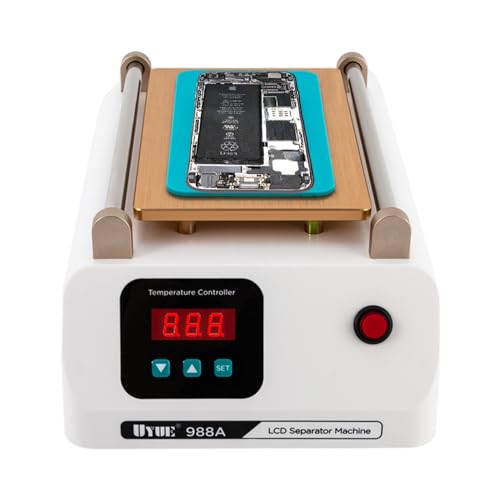 YUNRUX Heizplatte für Handy Reparatur 40-120℃ Handy LCD Bildschirm Trenner Touchscreen Trennung Reparatur Kit Bildschirm Separator LCD Screen Separator Heizmatte für Handy Tablet Bildschirm Reparatur