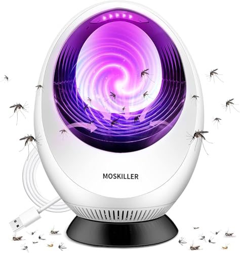 Elektrischer Mückenlampe, Insektenvernichter 2025 Mosquito Killer Moskitoschutz insektenfalle Mückenvernichter mit UV-Lampe USB Fluginsektenvernichter Insekten Vernichter Universalabwehr für drinnen