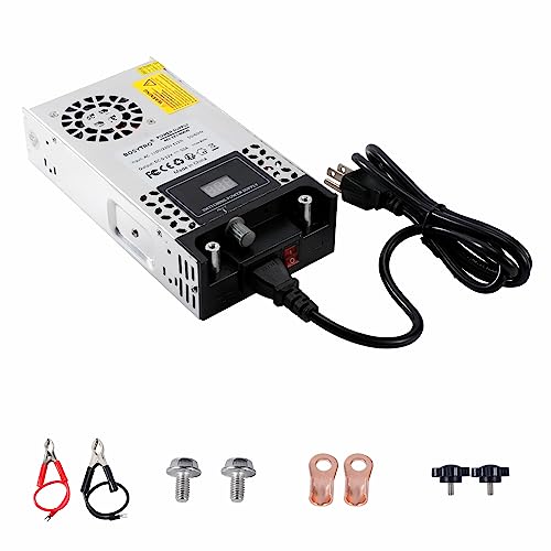 BOSYTRO Regelbares Netzteil 0-12V 50A 600W Schaltnetzteil Transformator Power Supply Trafo 230v auf 12v Netzteil SMPS für LED Streifen, CCTV, Radio, Kamera, Labornetzteil