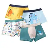 Unterhosenjungs Unterwäsche Unterhose Shorts Hosen Badehose Briefs 4PCS Unterwäsche Größe 86 Junge (Green, 9-10 Years)