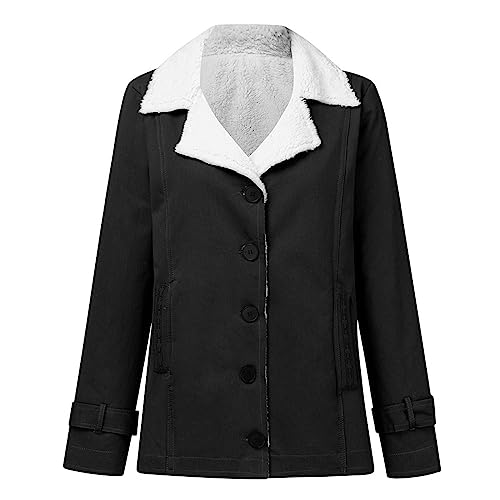 Herbstmantel Damen, Damen Verdickene Lang Leichte Mantel Winterjacke Stylisch Gefüttert Atmungsaktiv Wasserdicht Wintermantel Windbreaker Warm Elegant Baumwoll Kuschelige Kleidung Trenchcoat