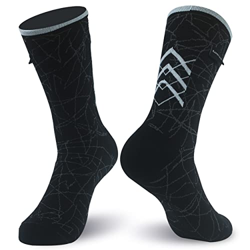 RANDY SUN 100% wasserdichte, atmungsaktive Socken [SGS-zertifiziert] Unisex Neuheit Sport Skifahren Trekking Wandersocken 1 Paar