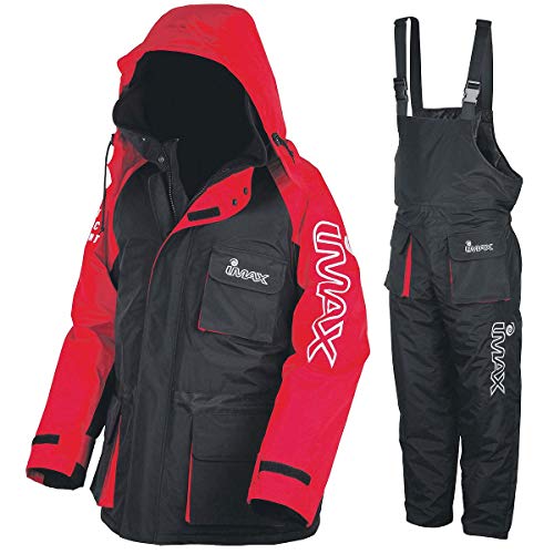 Imax Thermo Anzug Sea Fishing Clothing (2 teilig), Mehrfarbig (schwarz/rot), Gr. S