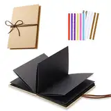 xiaoxiaozhijia Álbum Fotos Scrapbook,30 Páginas DIY Album para Pegar Fotos,Albun de Fotos Personalizados para Seres Queridos,Amigos y Amadas (21.5x15cm)