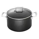 Le Creuset Aluminium-Antihaft Fleischtopf mit Glasdeckel, Ø 28 cm, Für alle Herdarten inkl. Induktion geeignet, Anthrazit/Silber, 51102280010502