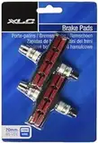 XLC V-Brake Bremsschuhe BS-V01, 4er Set 70 mm, Rot, Schwarz, One Size