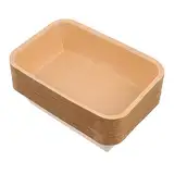 SHERCHPRY 25 Stück Kraftpapier Dicker und Robuster Lebensmittelbehälter für Snacks und Wasserabweisend für Frittierte Speisen und Takeaway