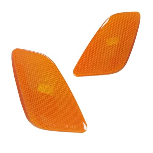Voirrow 2 Stück Seitenblinker for 1997-2006 Jeep Wrangler TJ Kotflügel vorne Ecke Seitenmarkierungsleuchte klar(Amber lens)