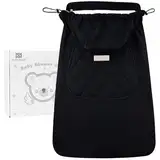 Bebear Winterbezug für Babytrage Warm Universal Hoodie Babytragebezug für alle Jahreszeiten(Black)