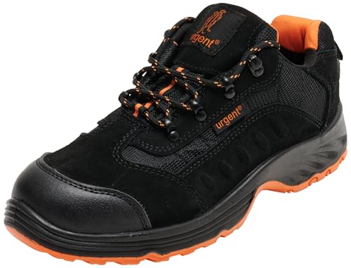 Arbeitsschuhe Sicherheitsschuhe URGENT 210 S1, Schwarz / Orange, 43 EU