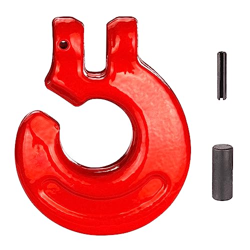 Schlinghaken Forsthaken Kuppelschlitzring Haken 6 mm für Forstkette Chokerkette Würgekette Kette Güteklasse 8 / Trakgkraft 1,12 t