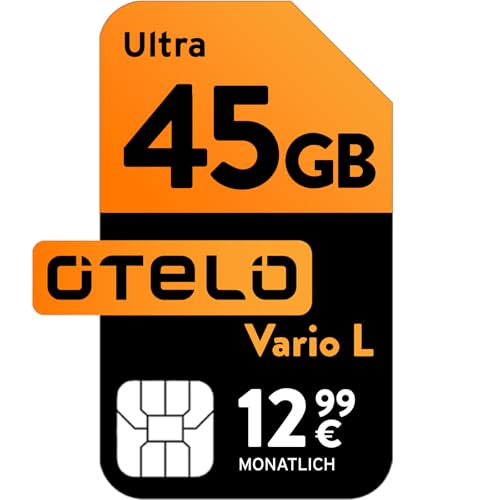 otelo Vario L Ultra | Aktion Allnet 45 GB | LTE 50 | 24 Mon. Laufzeit