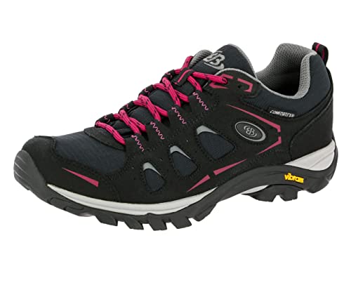 Brütting MOUNT FRAKES LOW Damen Trekking- & Wanderhalbschuhe, Schwarz/ Pink, 39 EU