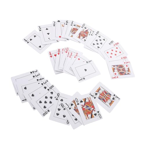 LALADEFIEE Jumbo Barrierefreie Kartenspiele Für Blinde Erwachsene Jungen Und Mädchen Für Sehbehinderte