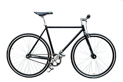 WOO HOO BIKES - Classic Black 19 Zoll - Fixed Gear Fahrrad, Fixie, Track Bike (19 Zoll)