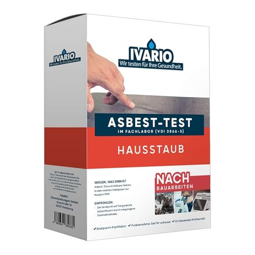 IVARIO Express Asbest-Test Raumluft | Hausstaub bei Verdacht auf freigesetzte Asbestfasern