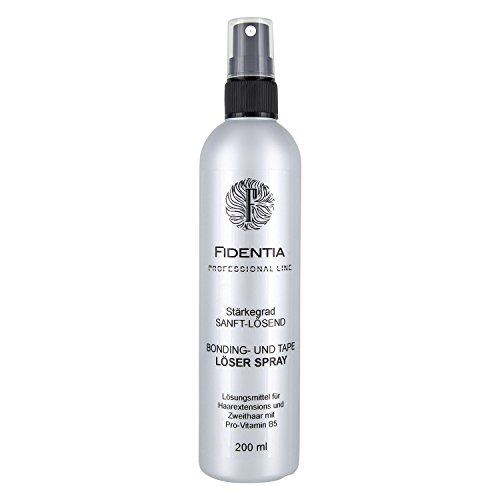 Fidentia Bondinglöser und Tape Lösemittel Spray für Hair Extensions, Perücken und Haarteilen 200ml - Made in Germany