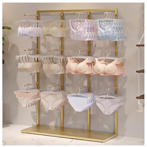 Boutique Bekleidungsgeschäft Kleiderständer Dessous-Ständer mit Handtaschenhalter, multifunktionaler Organizer für Unterwäsche, Höschen, BHs, Handschuhe, Socken, Badeanzug, Strandbekleidung,