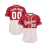Baseball Shirt Herren Personalisierte Baseball Trikots mit Name&Nummer Individuelle für Männer Frauen Kinder