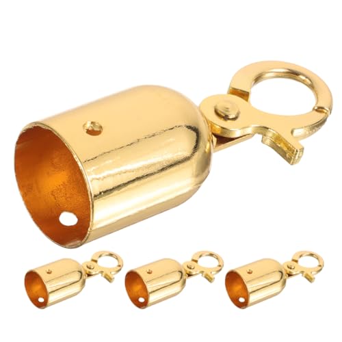 Zerodeko 4 Stück Concierge Geländerhaken Kordelenden Haken Kabelgeländer Hardware Verriegelung Seilendstopper Metallseilhaken Kordelhaken Seilendkappe Mit Haken Seilendverschluss