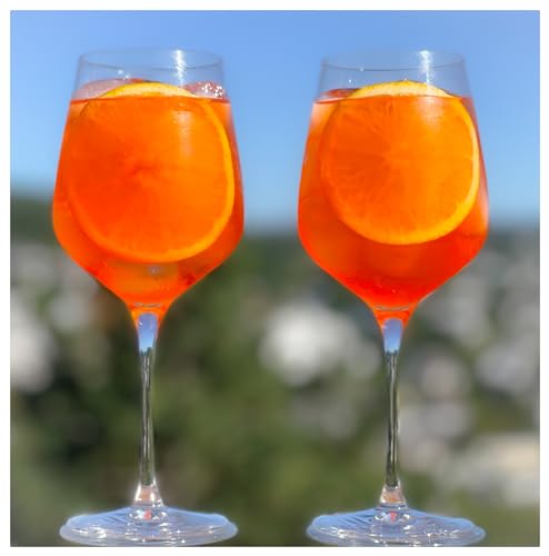 Topkapi Aperol Spritz Glas Morgenröthe XL– Aperol Gläser, Cocktail Glas, Profi-Glas für Aperol Spritz, Lillet, Hugo, Amalfi, Cocktails, 6 Stück