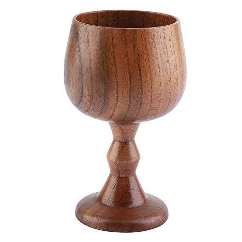 Nikou Wooden Goblet, Gesunder Holzbecher, Eleganter Kaffee-, Wein- und Trauben-Trinkbecher, Geeignet für Kaffee, Milch und Wasser, 150ml, 13x6,5 cm