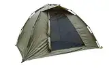 MK-Angelsport Ruck Zuck Fast Standup 2 Mann Karpfenzelt Bivvy incl. Gummihammer lose Bodenplane