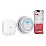 X-Sense WLAN Rauch- und Kohlenmonoxid Melder SC07-MR, Smart Vernetzter CO Melder, mit X-Sense Home Security-App, 1 Rauchgas-Melder und CO-Detektor mit 1 SBS50 Basisstation, SC07-MR11