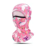 CHIMONA Kinder Sturmhaube Winter, Sturmmaske unter dem Helm, Niedliche Cartoon Skimaske mit Plus Rasing Samt, Balaclava Fahrradmütze für Verschiedene Outdoor-Aktivitäten, für Junge Mädchen 3-8 Jahre