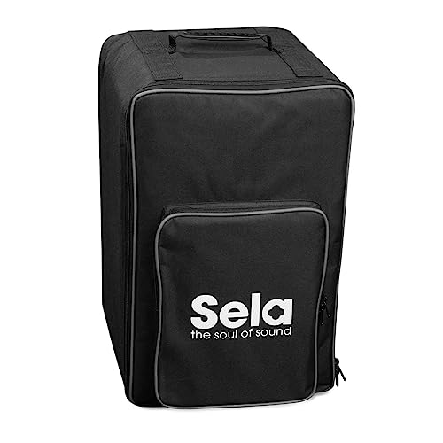 Sela SE 090 Cajon Rucksack mit Zubehörfach, geeignet für Cajons mit max. Maßen 30x30x50 cm, 6 mm Schutz-Polsterung