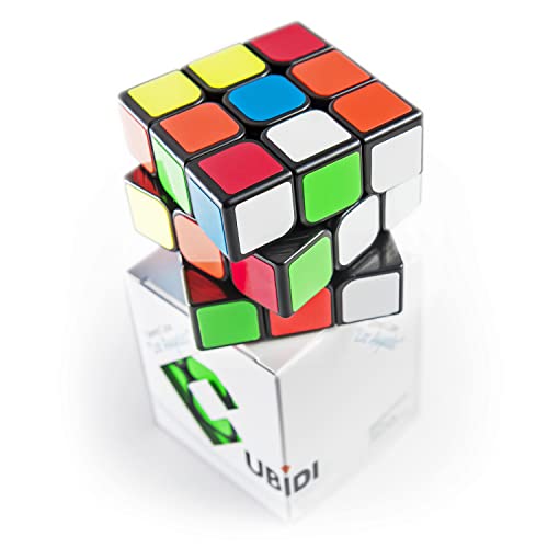 CUBIDI® Original Zauberwürfel 3x3 Klassisch - Typ Los Angeles | Speed Cube 3x3 mit optimierten Dreheigenschaften | Magic Cube für Anfänger und Fortgeschrittene