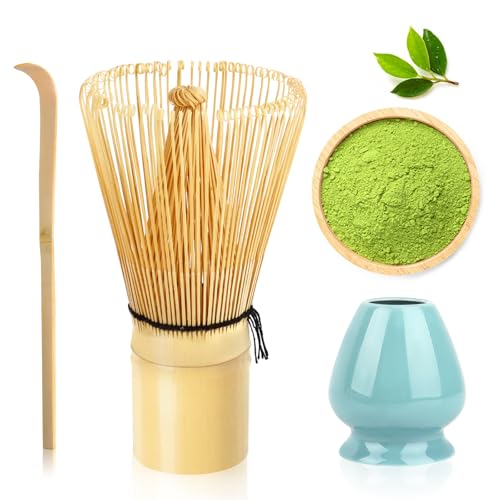 Bambus-Teebesen, Matcha-Schneebesen, Matcha Whisk, Chasen,Bambusbesen für Matcha Tee, MA-01, Japanische Bambus Besen, Matcha Set für Die Japanische Teezeremonie
