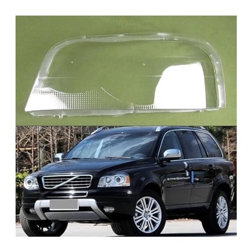 UdaCa Kompatibel for Volvo XC90 2004–2013, Autozubehör, transparenter Lampenschirm, Scheinwerferabdeckung, Lampenschirm, Scheinwerferschale, Linse, Plexiglas (Color : 1PCS left side)