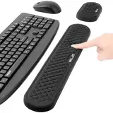 ELZO Handgelenkauflage für Tastatur und Maus, Ergonomisches Wrist Rest Memory Foam Handgelenkstützen Set, für Büro, Computer, Laptop, rutschfeste und Anti-Sehnenscheidenprobleme, komfortables Tippen