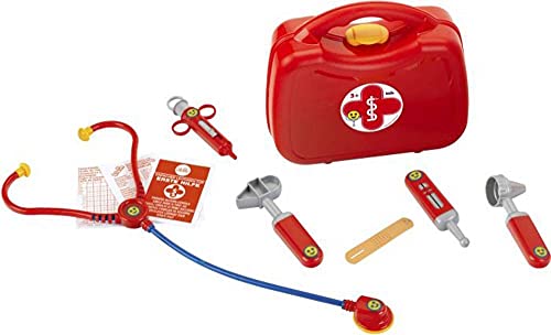 Theo Klein 4265 Doktorkoffer mit Zubehör I Stethoskop, Spritze, Thermometer u.v.m. I Maße: 21,5 cm x 9 cm x 20 cm I Spielzeug für Kinder ab 3 Jahren